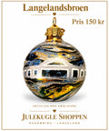 Upcycling glaskugle med lokalt motiv